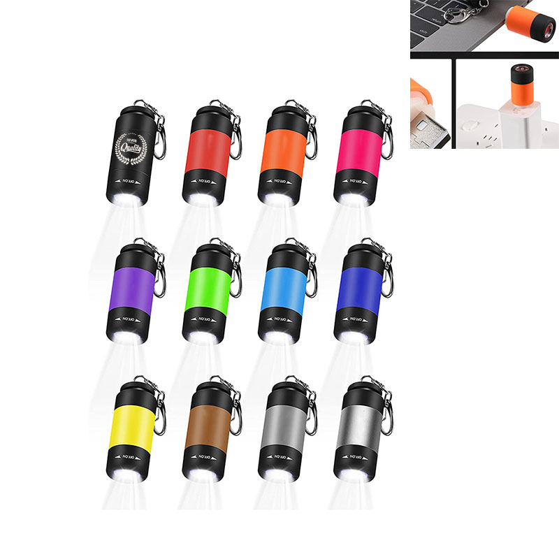 Mini Keychain Flashlight 25Lumen USB Rechargeable 1
