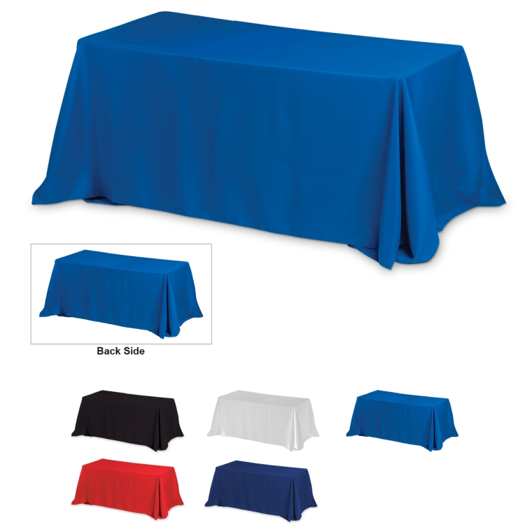 "Zenyatta Six" 4-Sided Throw Style Table Covers & Table Throws (One Color Print) / Fits 6 ft Table 32