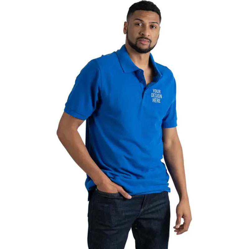 Short Sleeve Solid Golf Polo Shirts 5