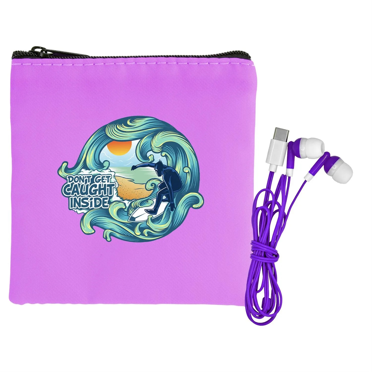 Colorful RPET Ear Bud Pouch 11
