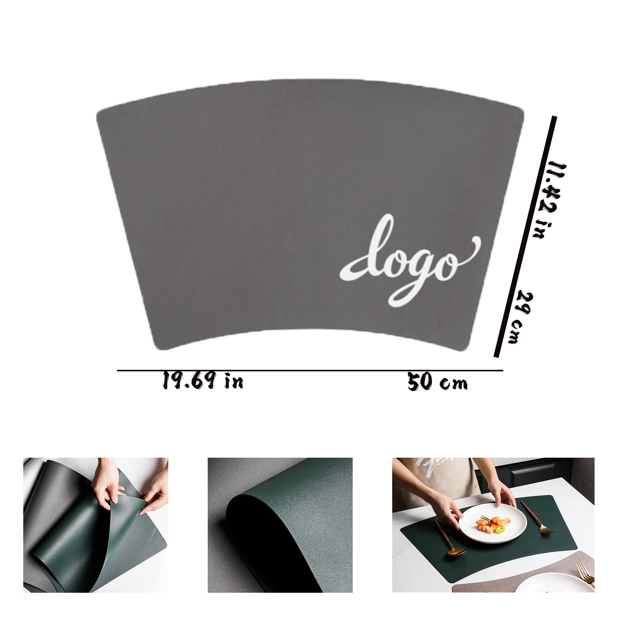 Minimalist Fan-Shaped Table Mat 2
