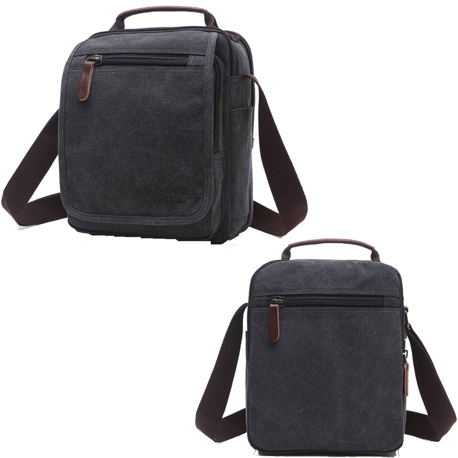Canvas cross-body bag for man 4