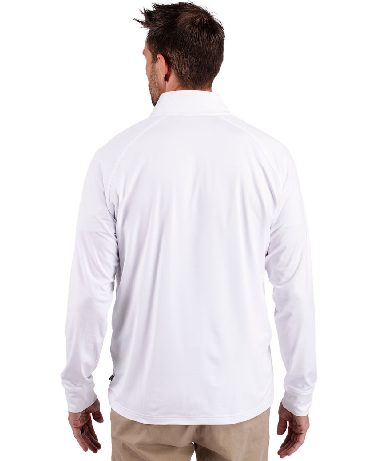 Cutter & Buck Adapt Recycled Soft Knit Stretch  Mens Quarter Zip Pullover 184