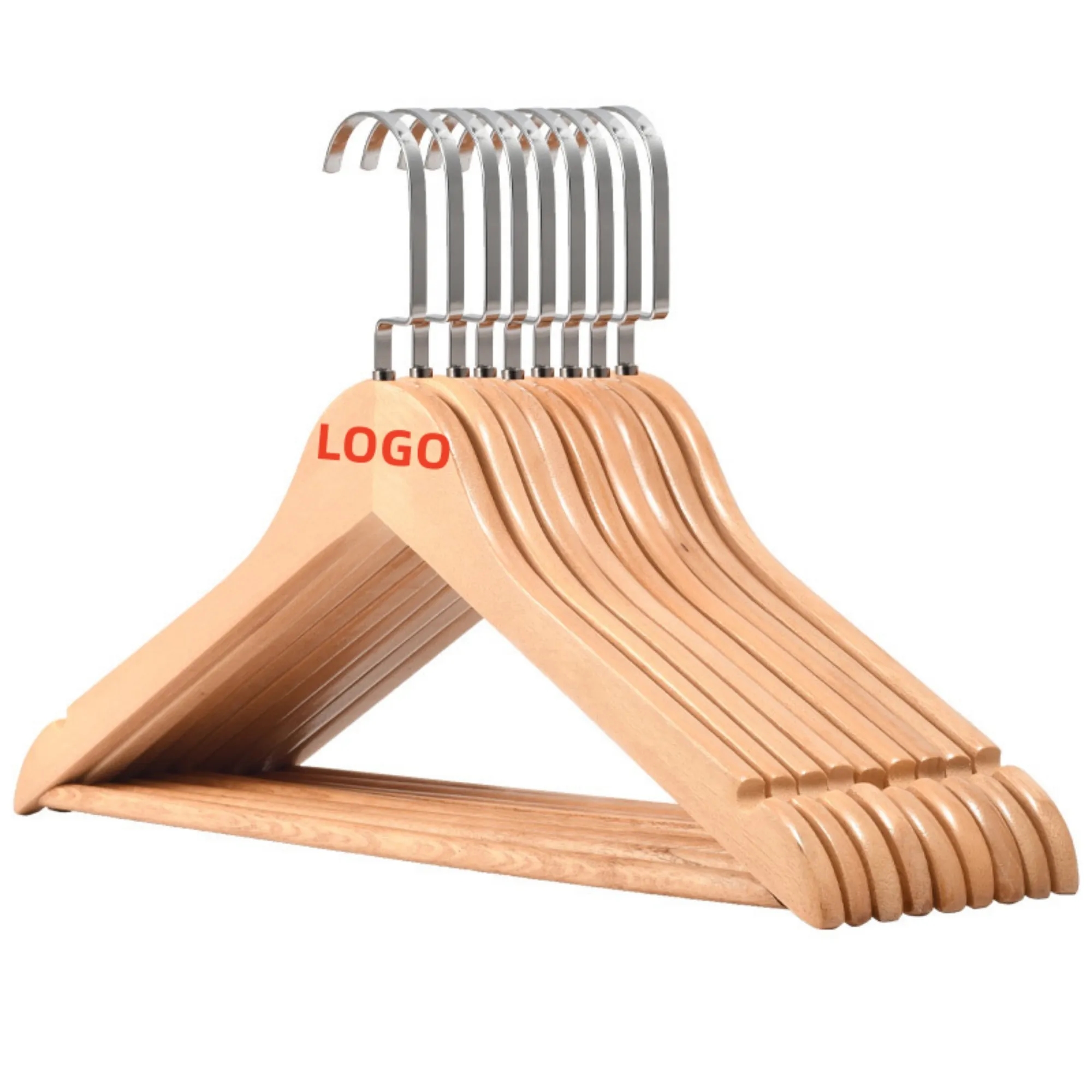 MOQ100 Wooden Clothes Hanger