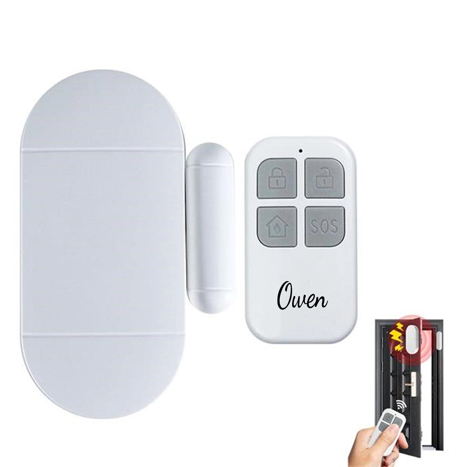 Wireless Door Alarm With Remote Control 1