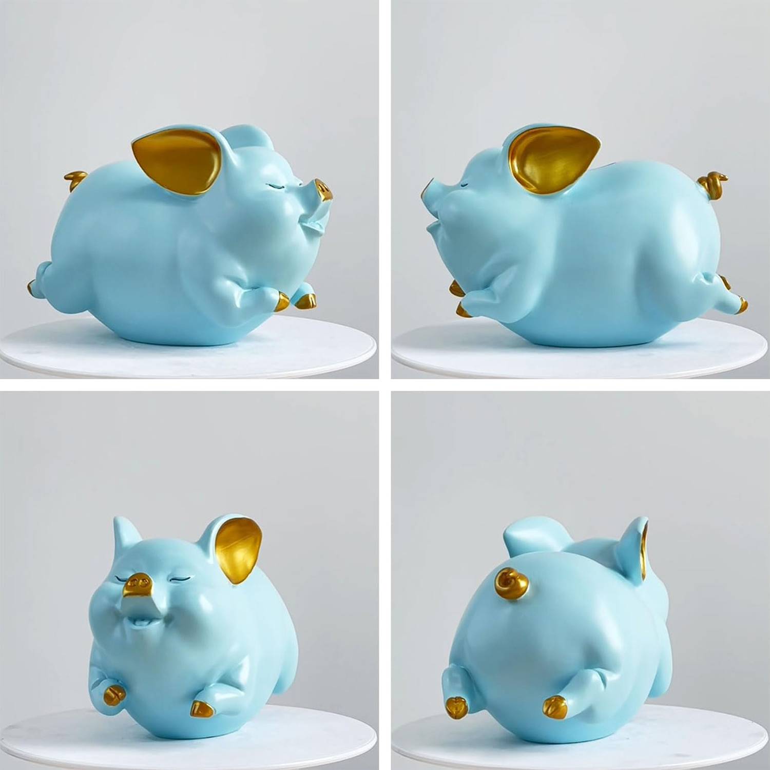 Modern Artistic Home Decor Piggy Bank Ornament 4