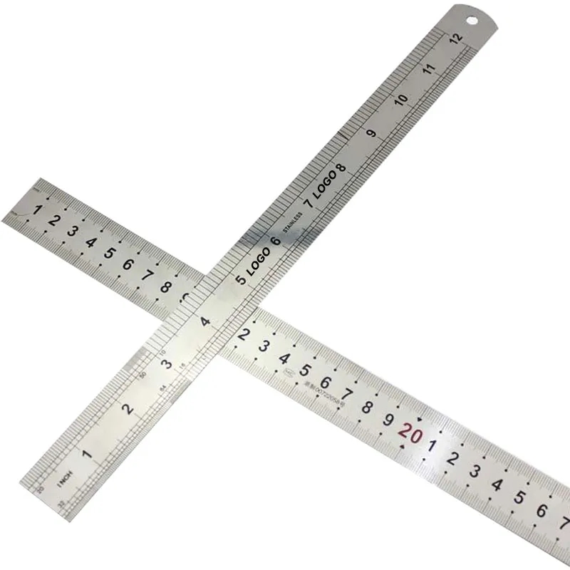 12" Stainless Steel Straight Scale Ruler 2