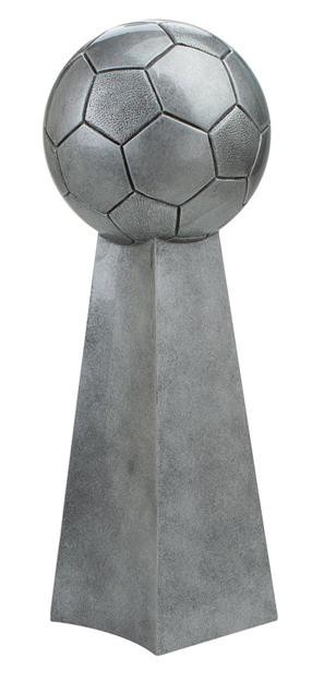 Championship Silver Tower Soccer Resin Figure 1