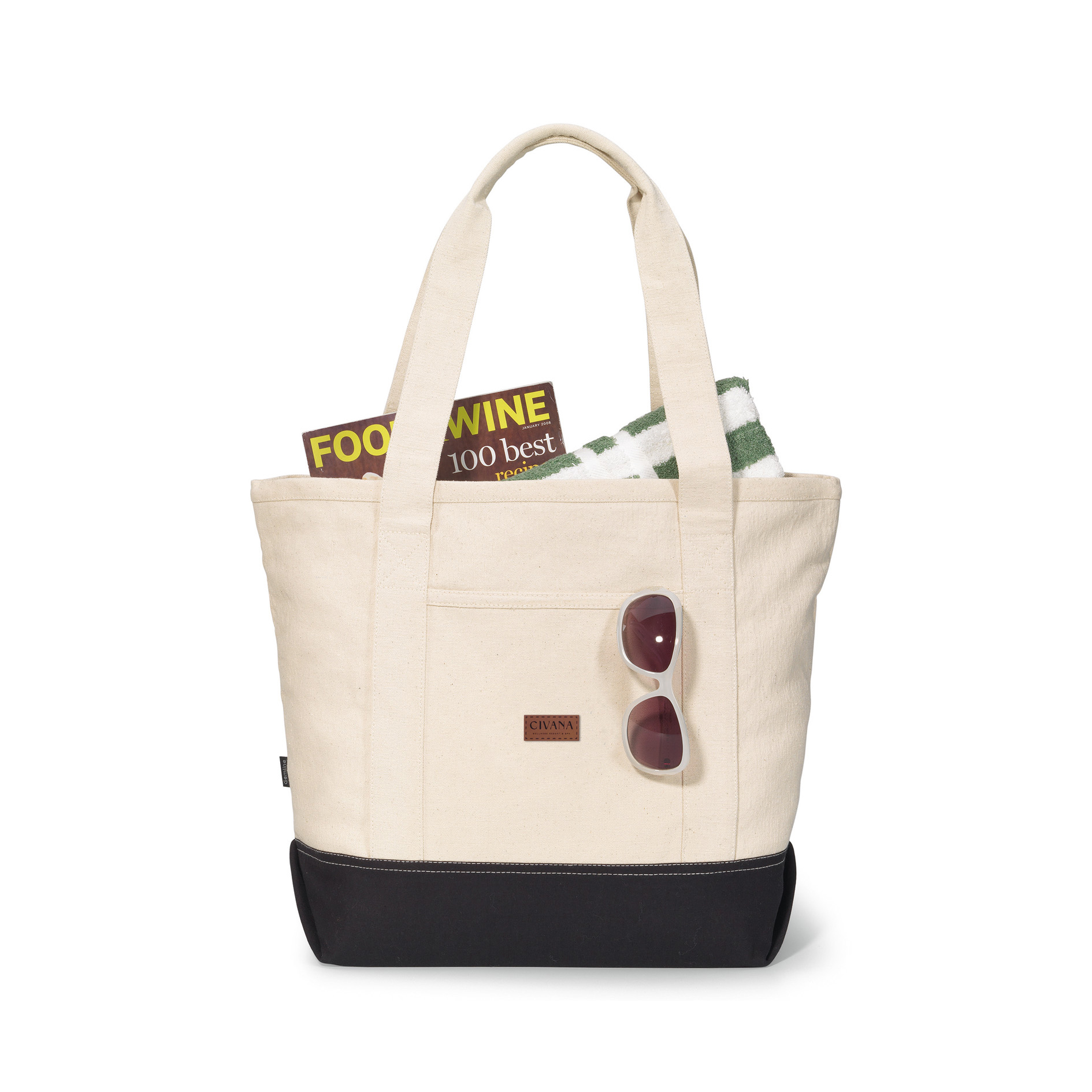 Newport Cotton Zippered Tote 3