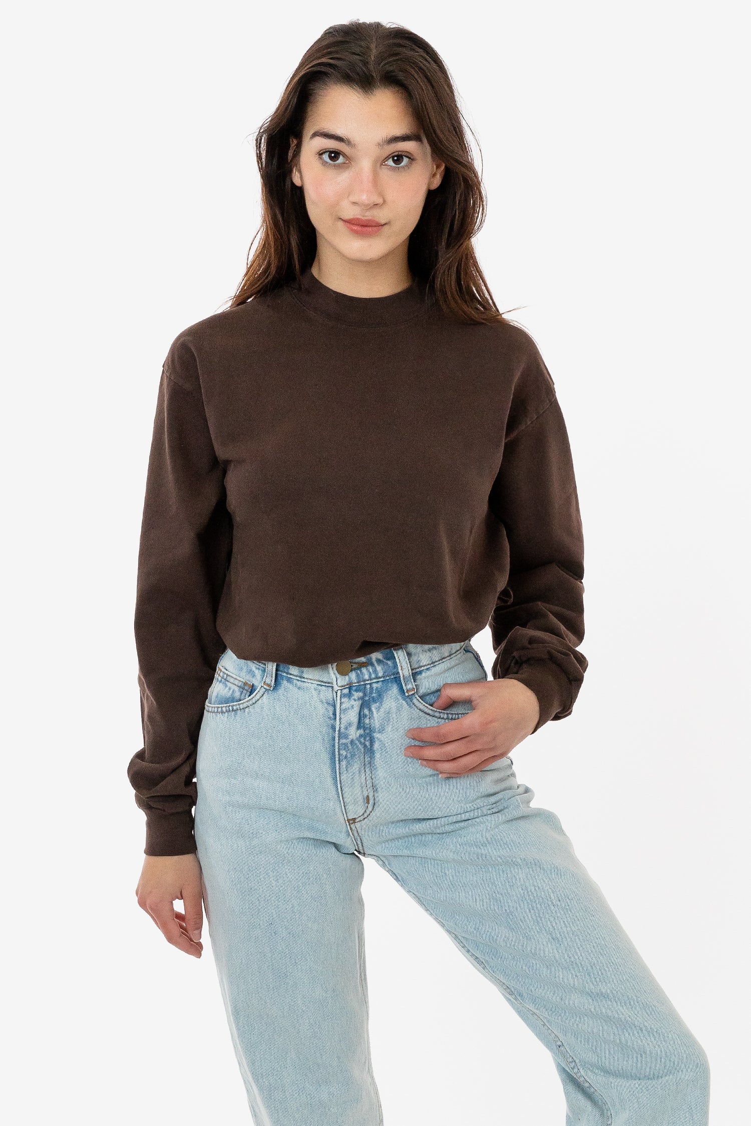 L/S MOCK NECK SHIRT 7.5OZ 9
