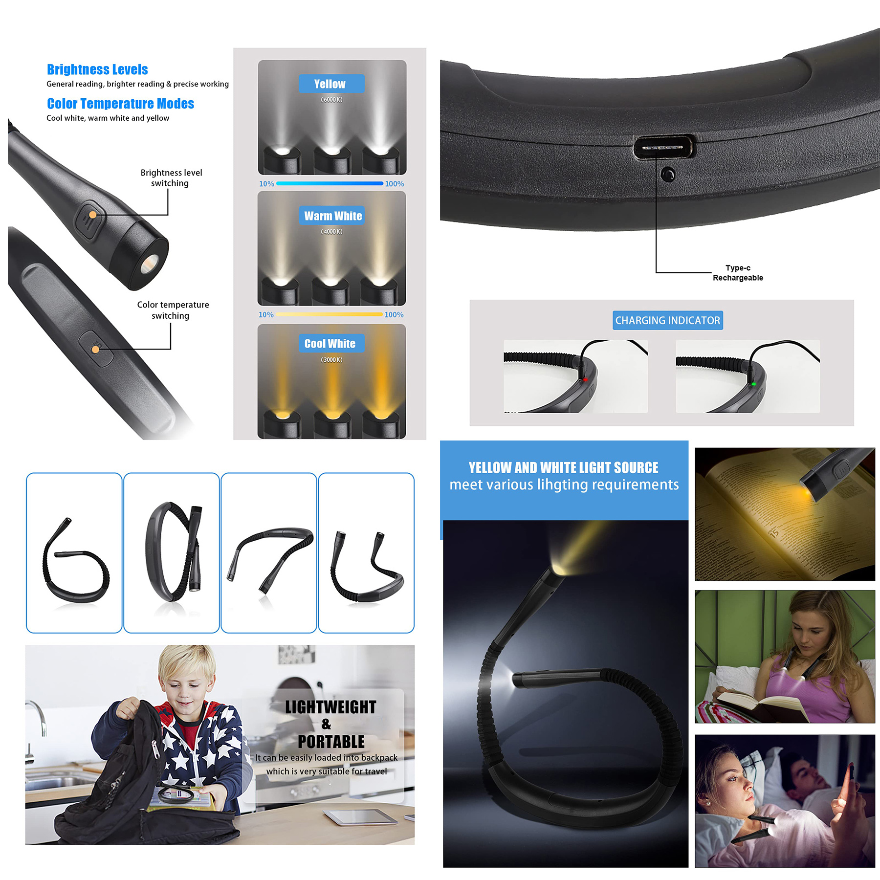 LED Neck Reading Light 2