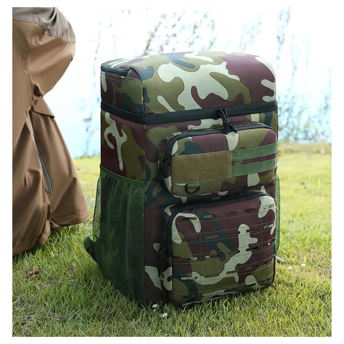24L Camping Cooler Backpack Insulated Waterproof Lunch Bag 2