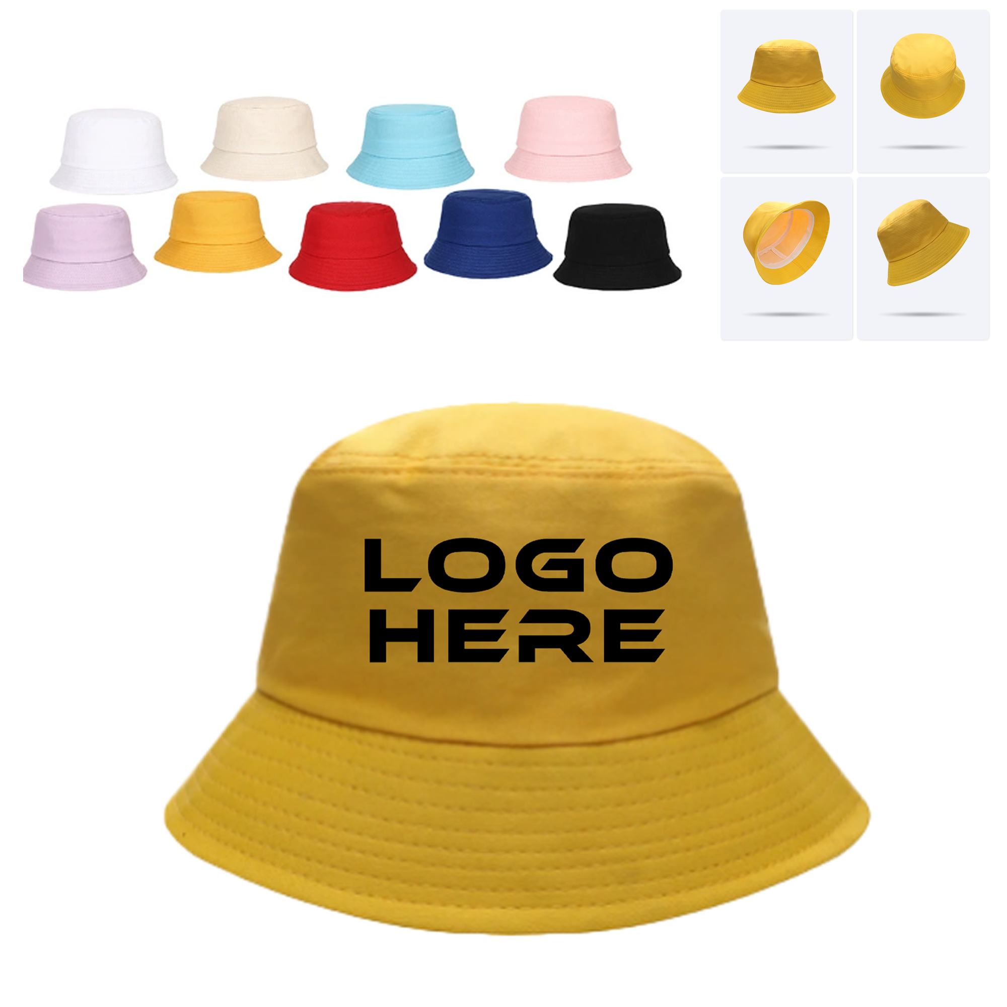 Recycled Polyester Twill Bucket Hat 2