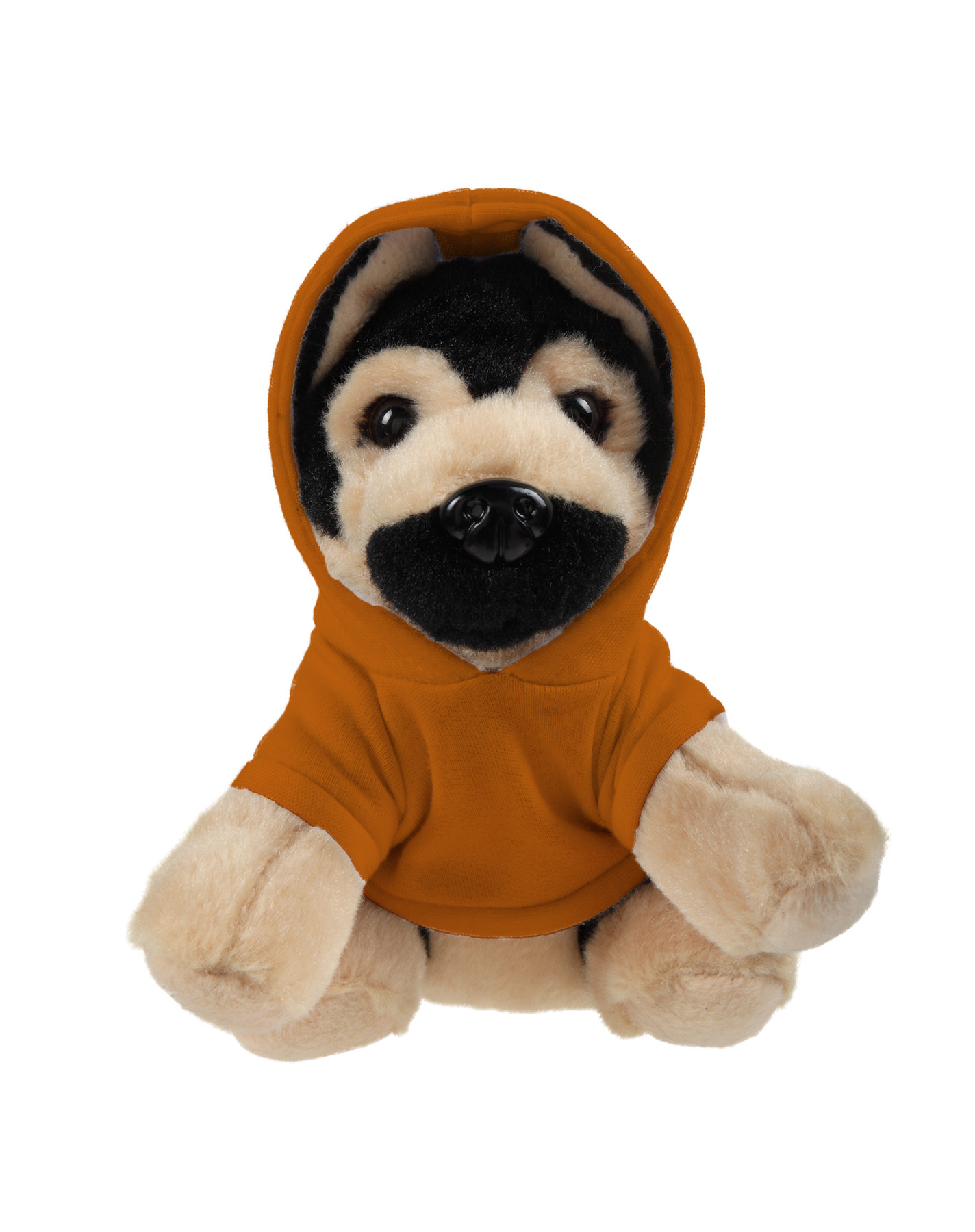 Soft Plush Sitting German Shepard wearing a Hoodie 6