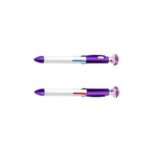 4 Colors Refills Pen With LED Diamond 16