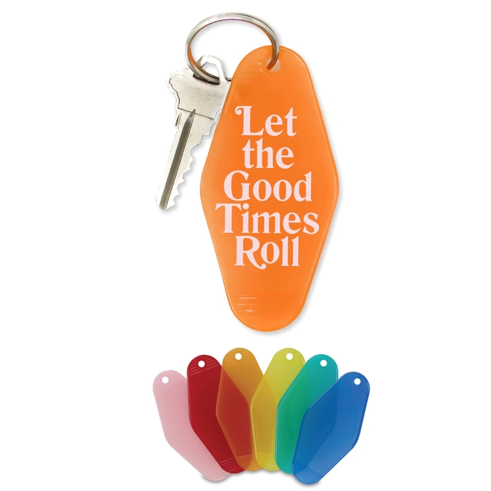 Translucent Vintage Style Motel Keychain Key Tag 1
