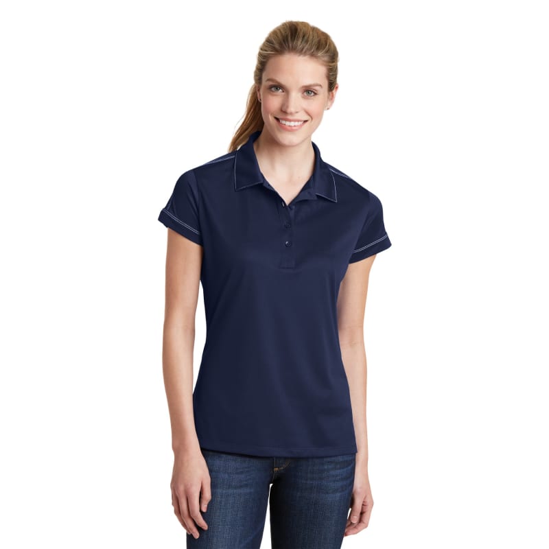 Sport-Tek Women's Contrast Stitch Micropique Sport-Wick Polo. 33