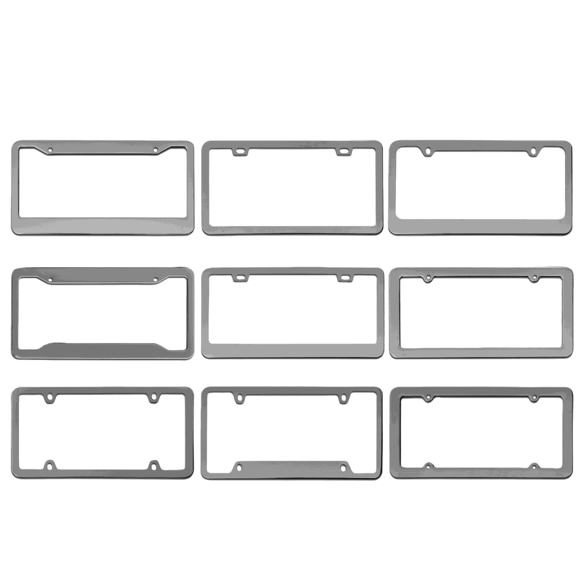 Aluminum Alloy License Plate Frame 2