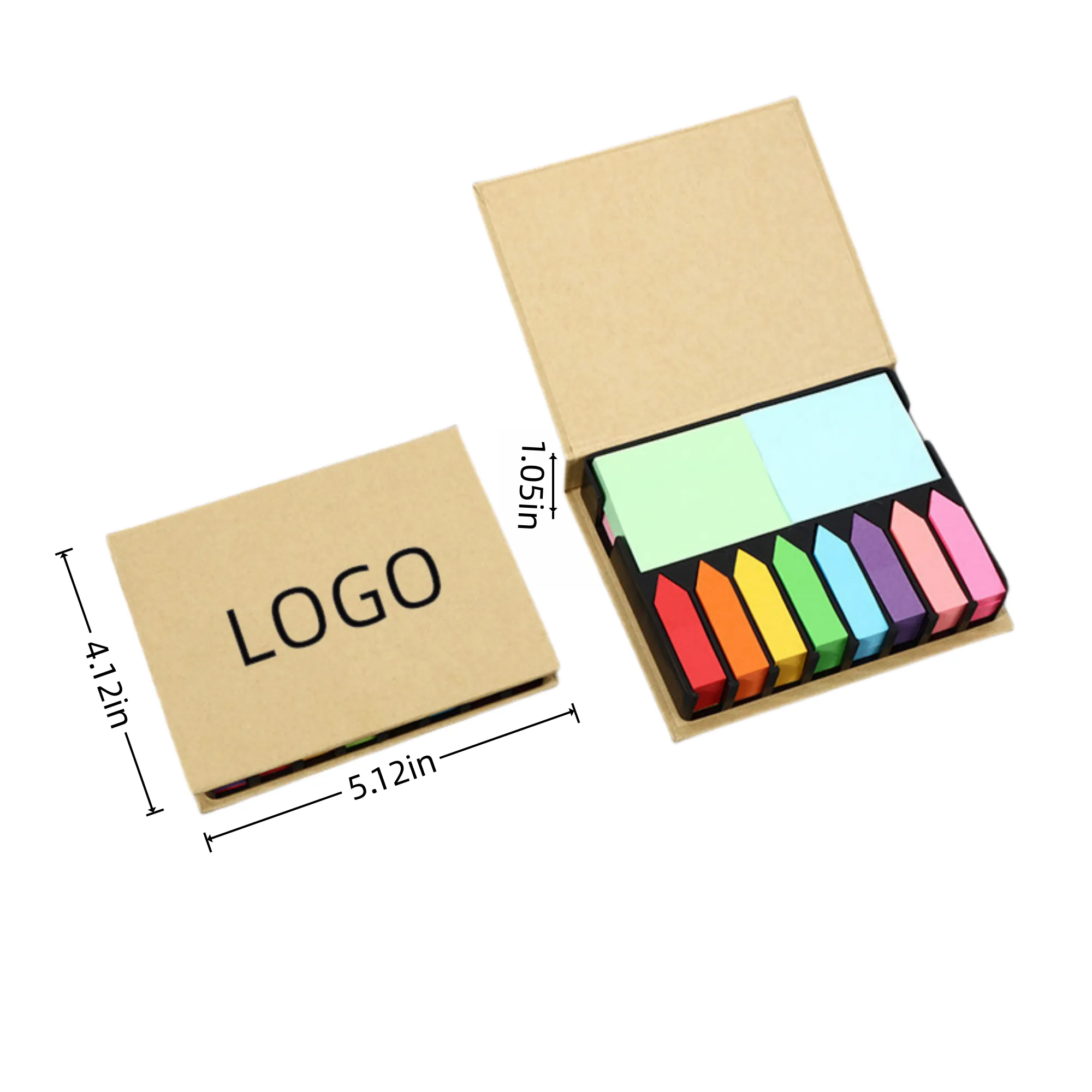 Kraft Paper Multi - Color Combo Memo Box 2