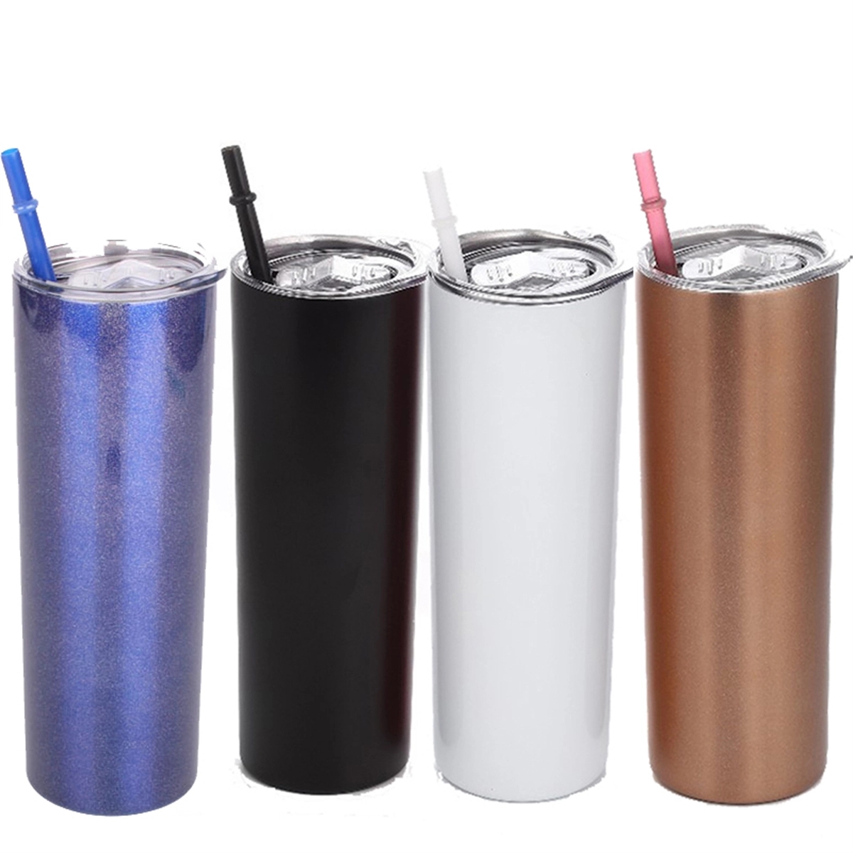 20Oz Skinny Tumbler With Straw 1