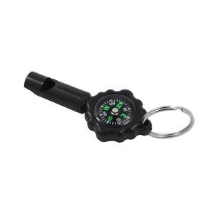 Compact 2-in-1 Whistle and Compass With Carabiner 8