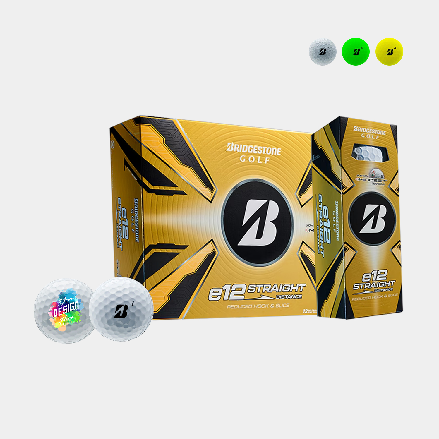 Bridgestone® e12 Straight Optimal Flight System Golf Balls 4