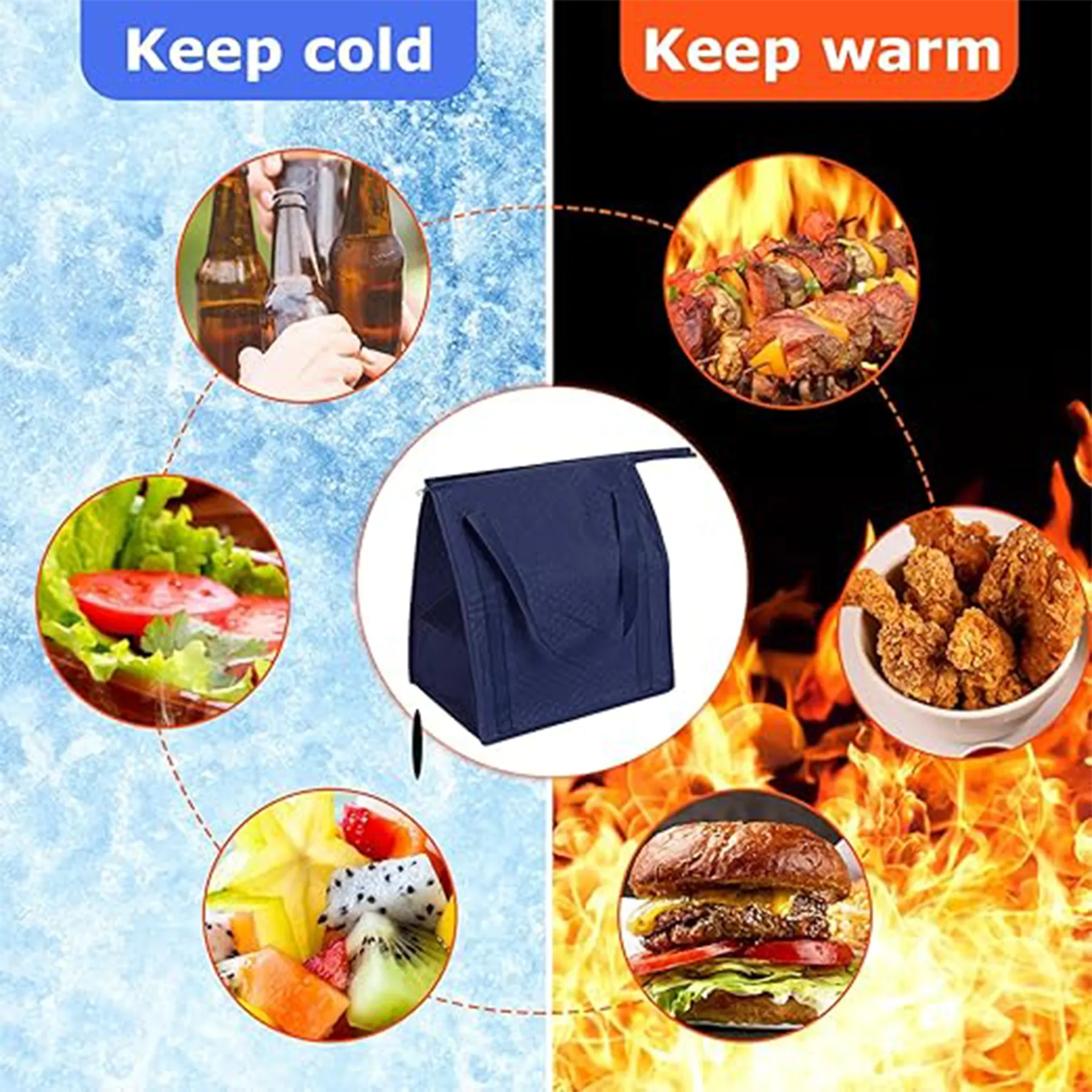 Cross Country Non-Woven Insulated Lunch Tote Bags 2