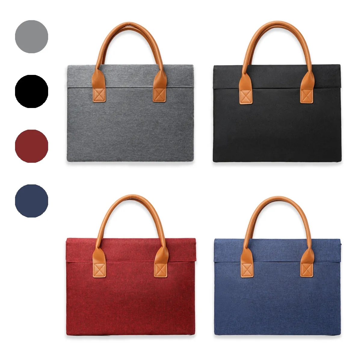 Protective Multifunctional Briefcase Bag w/Magnetic Closure 7