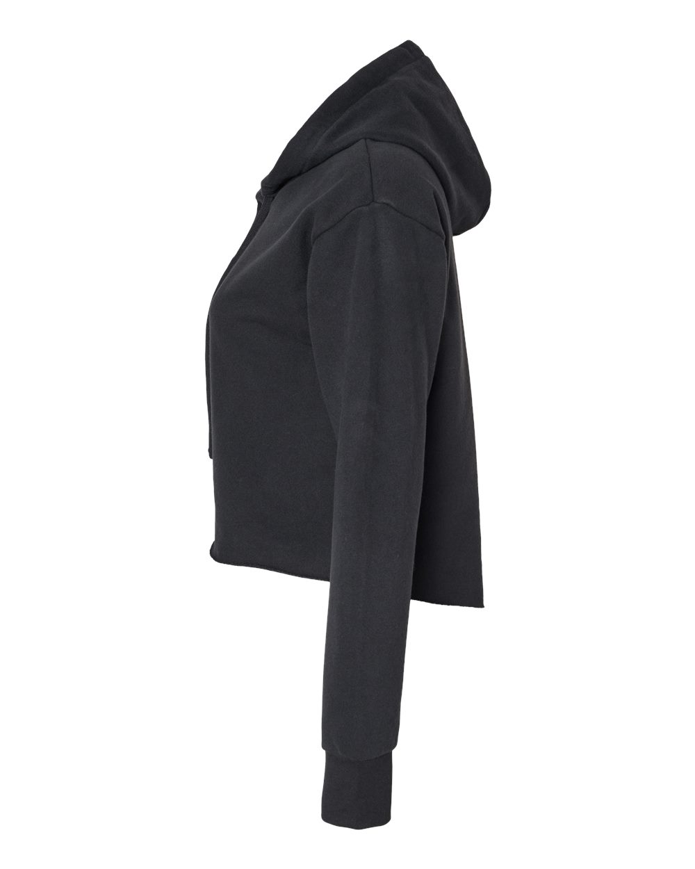 Women's Laguna Sueded Raw Edge Crop Hoodie