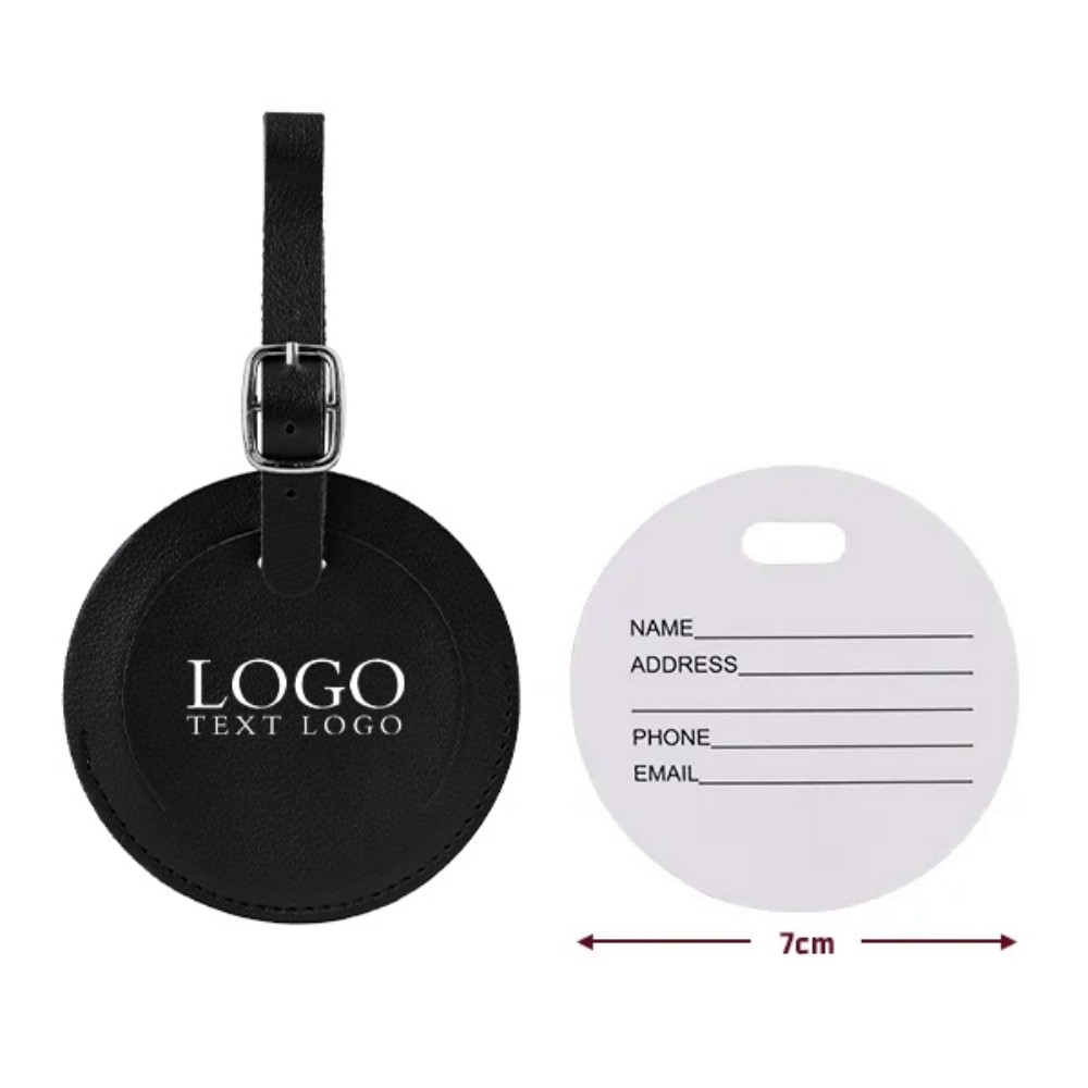 Round Flap Luggage Tags With Logo 8
