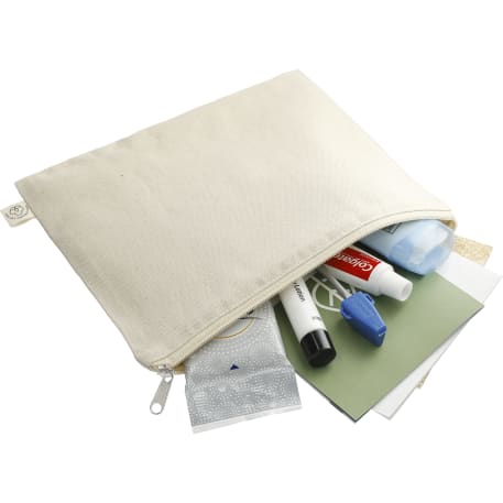 Organic Cotton Flat Travel Pouch 45