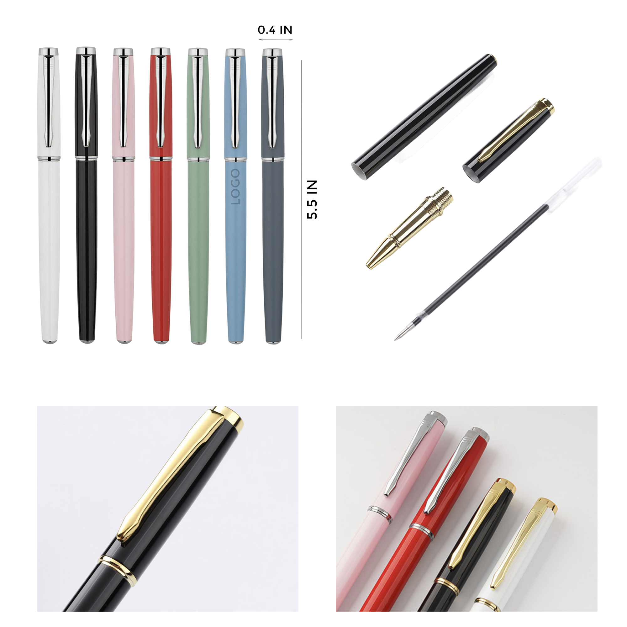MOQ 10 PCS Durable Metal Ballpoint Pen 2