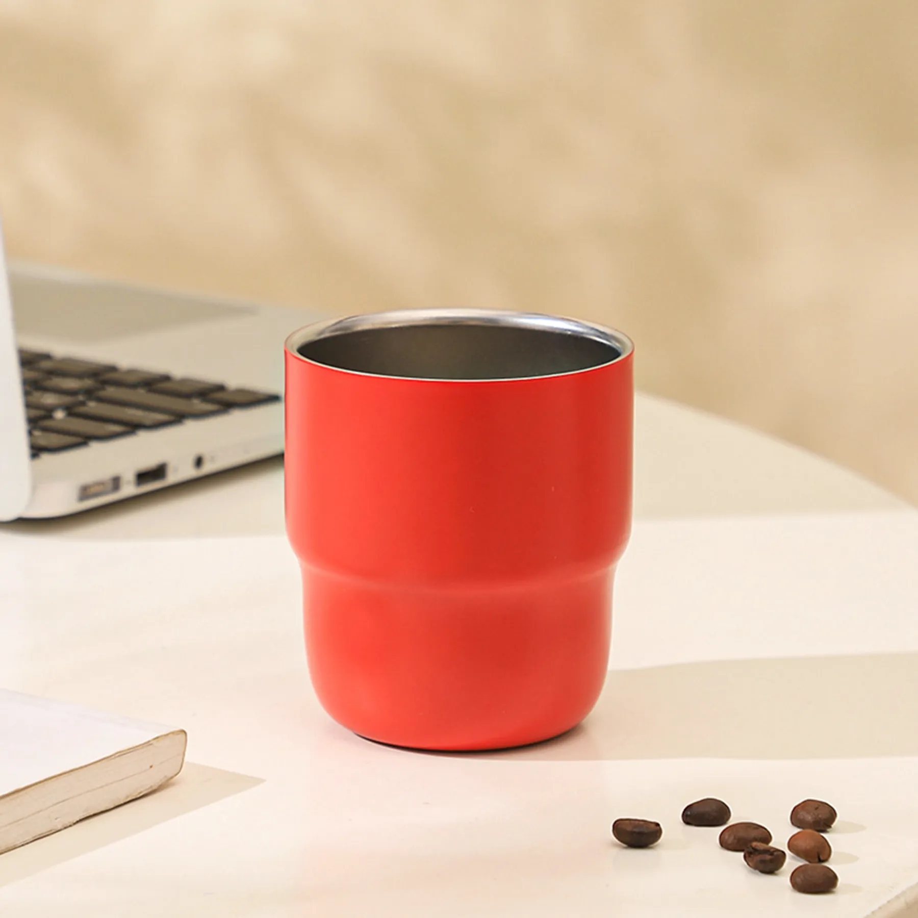 8.5 Oz. Stainless Steel Reusable Double Wall Coffee Cup 3