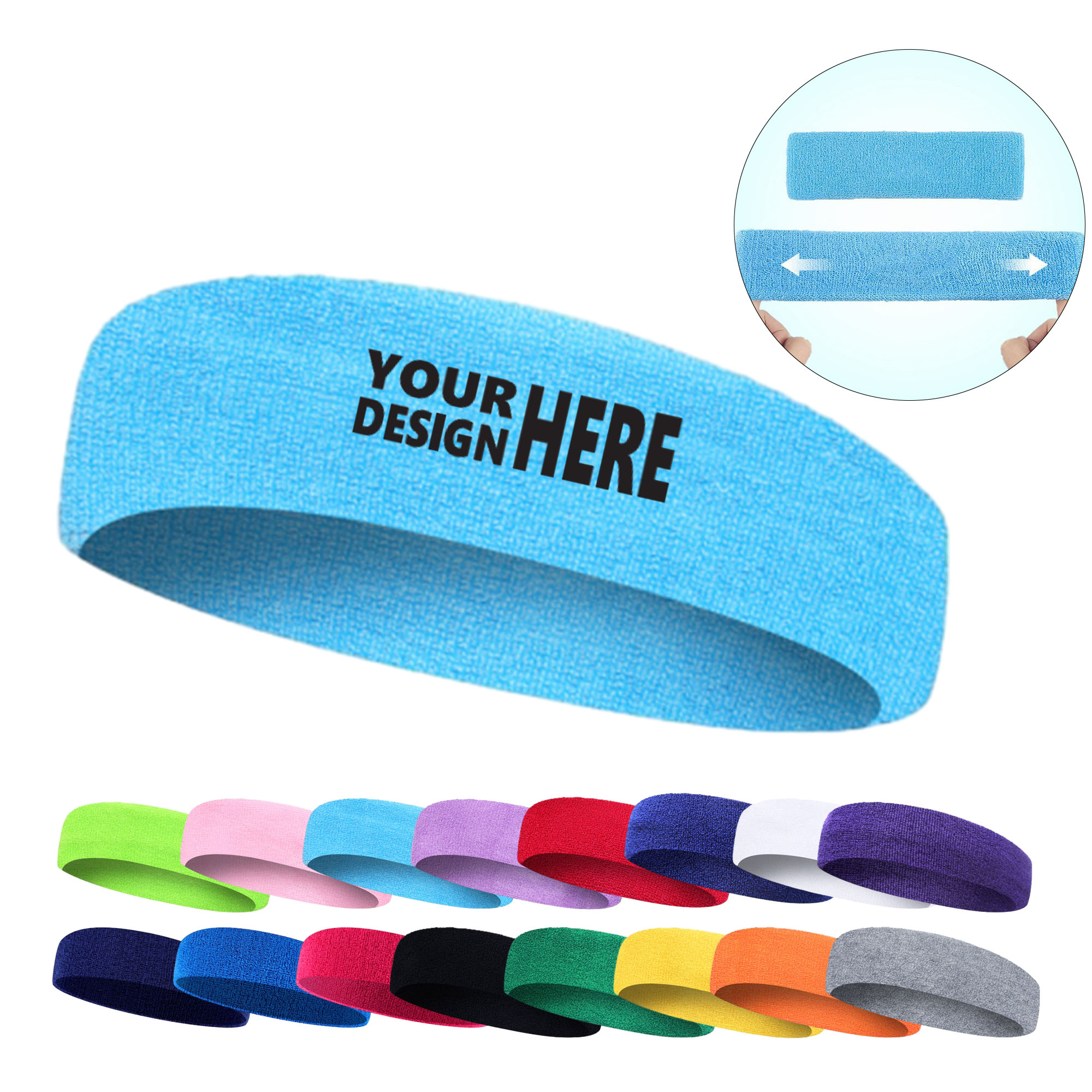 Customizable Towel Sports Headband 2