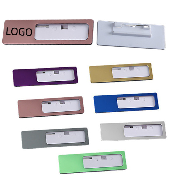 Reusable Stainless Steel Name Tags 1