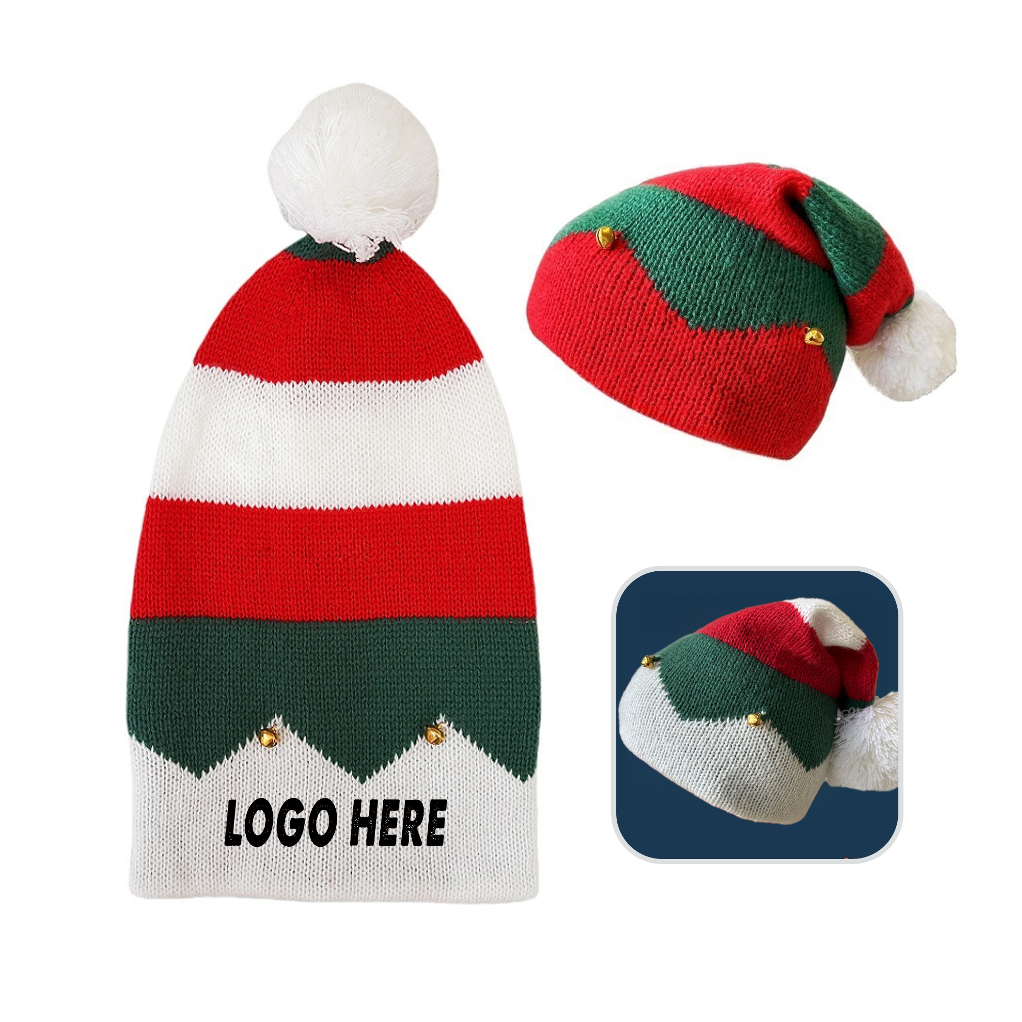 Knitted Christmas Hat 1