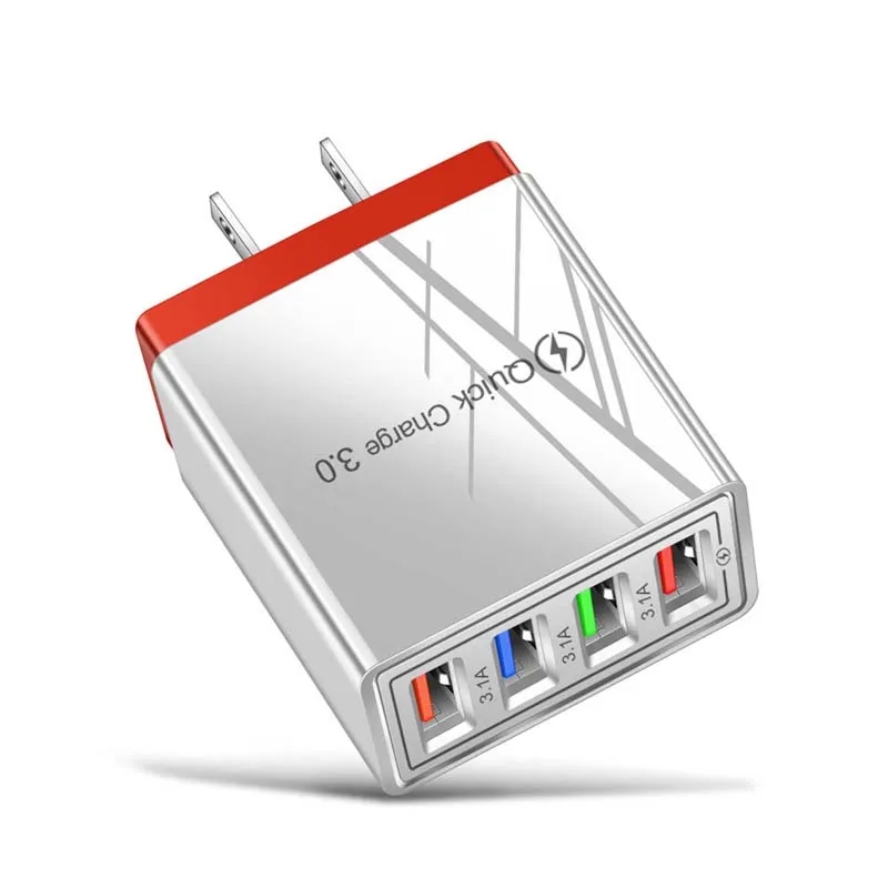 4 Port USB Wall Fast Charger 3