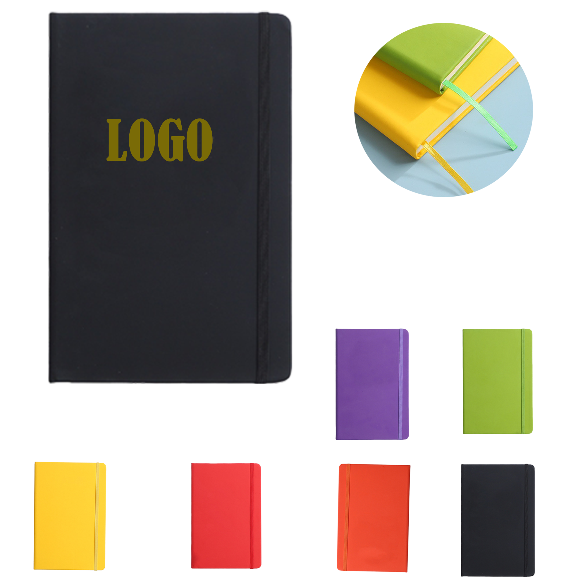 Leather A5 Writing Hardcover Notebook For Office 2