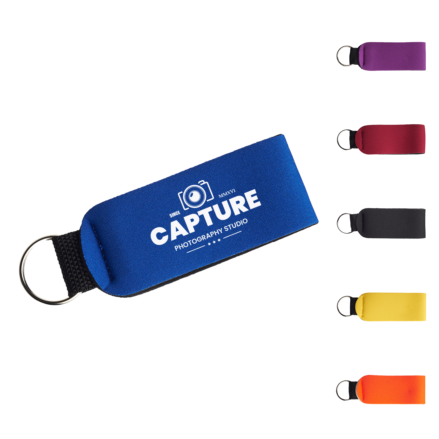 Neoprene Wrist Strap Keychains 2