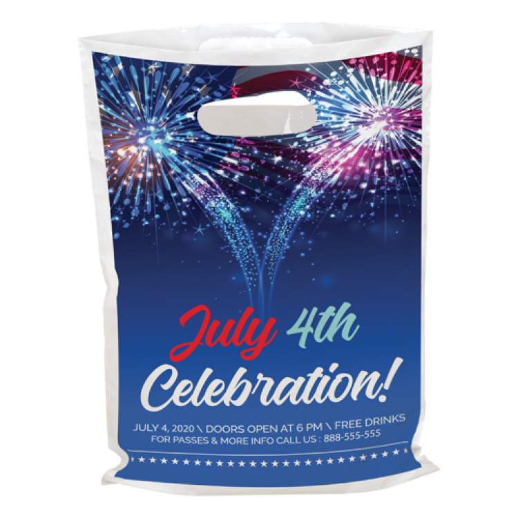 Digital Full Color 1-Sided Plastic Bag (9"x 13")