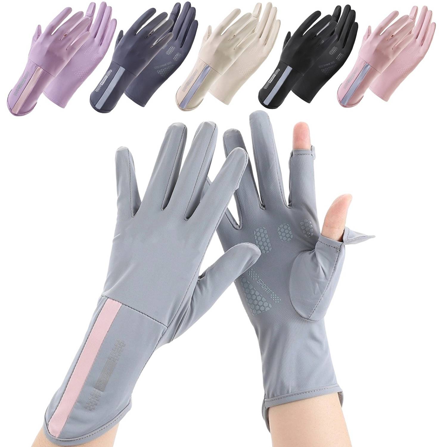 Summer Sun Protection Breathable Gloves 1