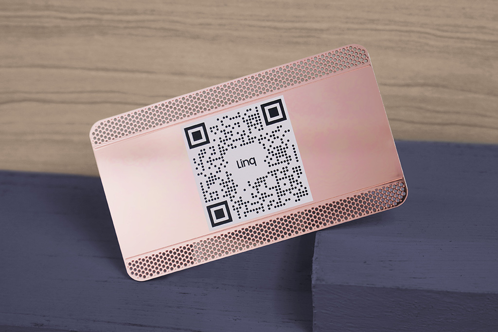 Rose Gold Metal Business Cards 4