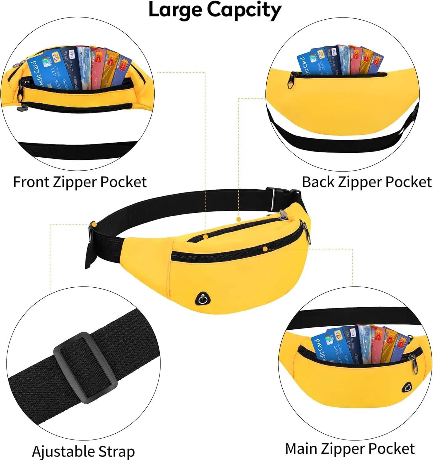 Sports Fanny Pack Crossbody Waist Bags 5