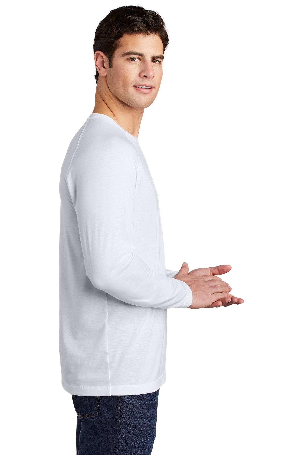 Sport-Tek® PosiCharge Long Sleeve Tri-Blend Wicking Raglan Tee 36