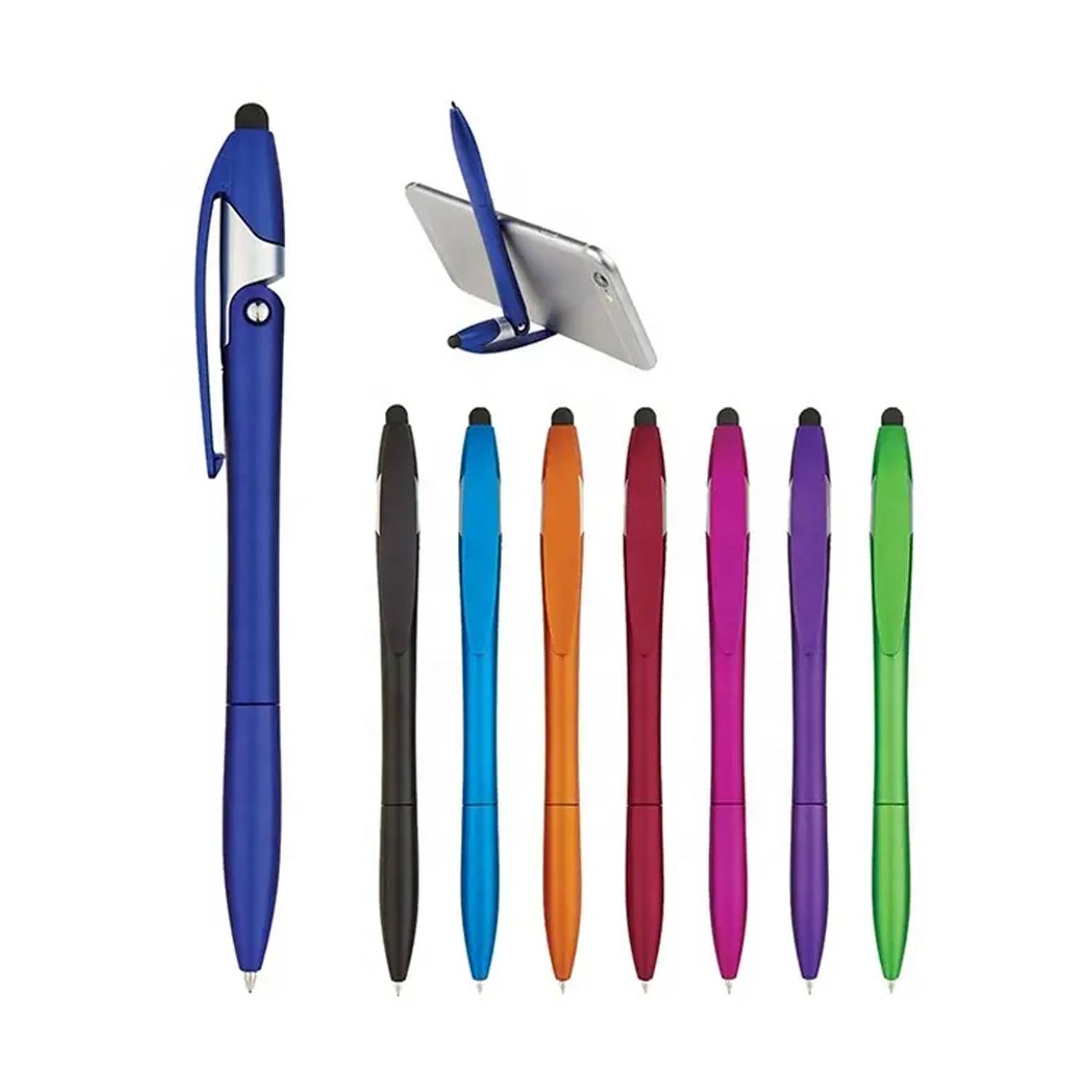 ABS Multi-Function Foldable Ballpoint Pen w/ Phone Stand 8