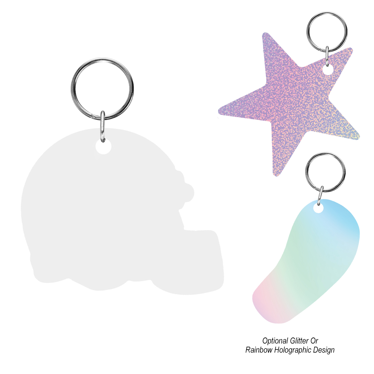 Acrylic Key Tag - Custom Shape 6" 2