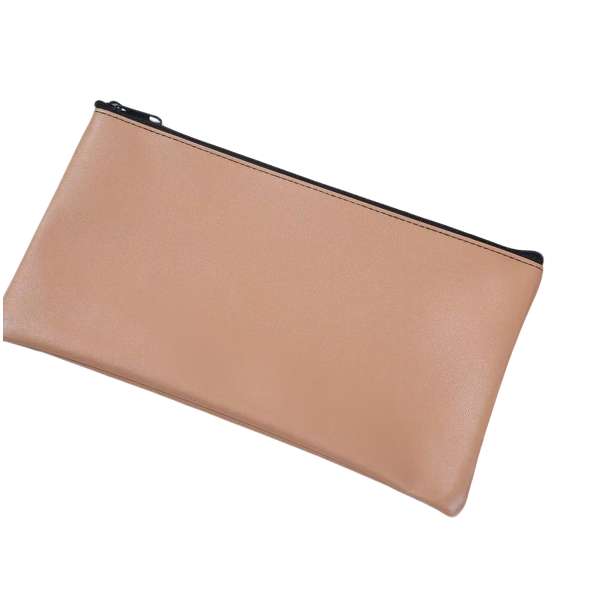 PU Leather Zipper Deposit Pouch 11" x 6" 4
