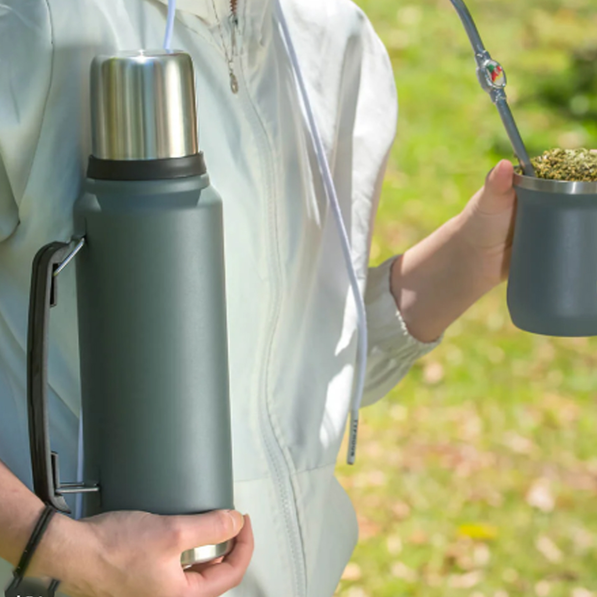 34oz Stainless Steel Vacuum Flask, custom water bottle with logo imprint 4
