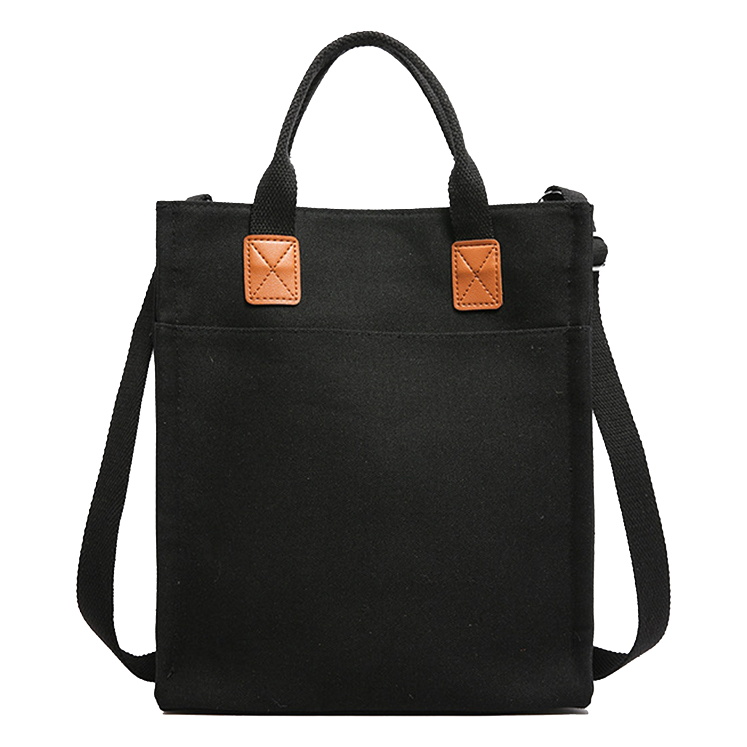 Canvas Solid Color Minimalist Handbag, custom tote bag with logo imprint 3