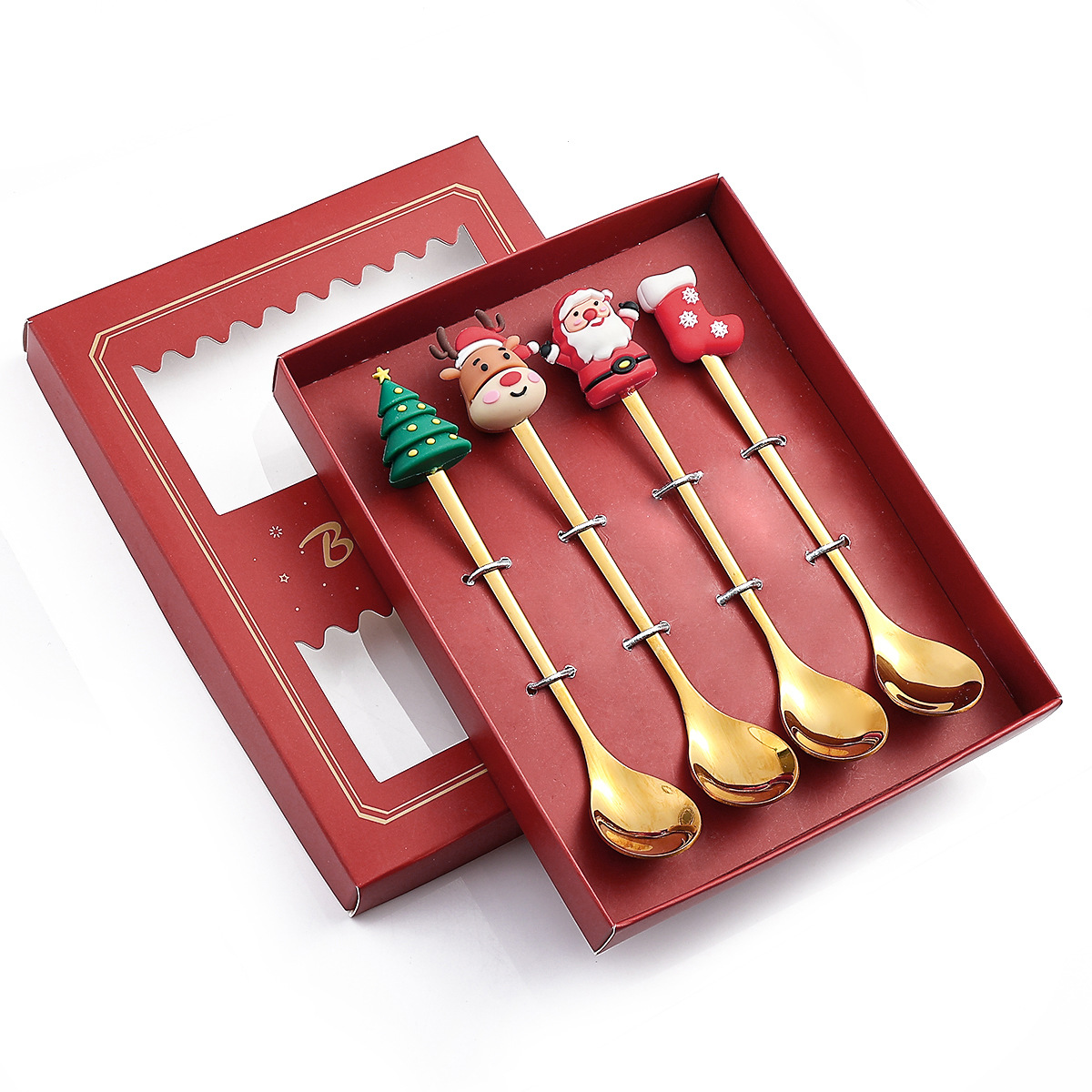4pcs Christmas Spoon Fork Tableware Set 1